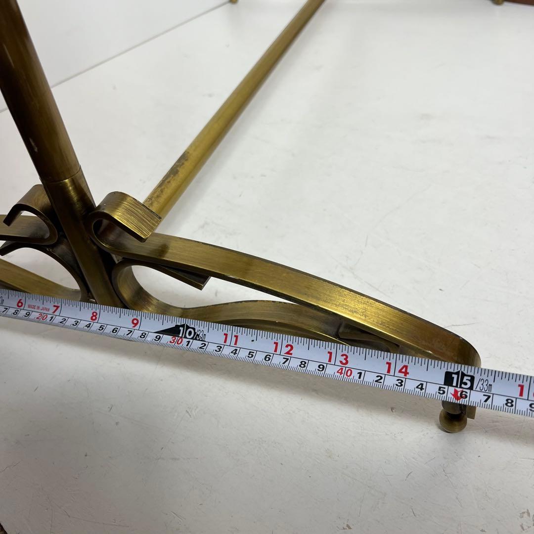 ② アンティーク　ゴールド　ハンガーラック ビンテージ　アイアン　幅90cm