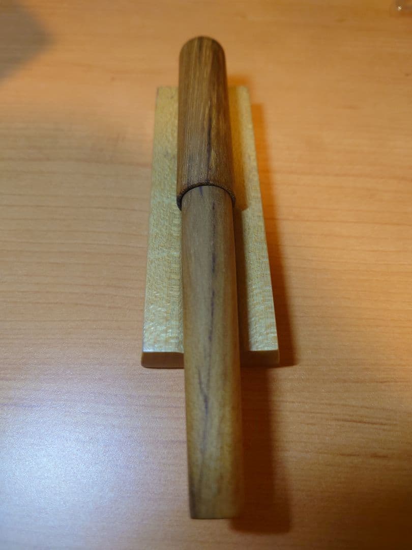 WANCHER 世界樹万年筆　渓流ニブ　おまけ付き　木箱入り　長刀