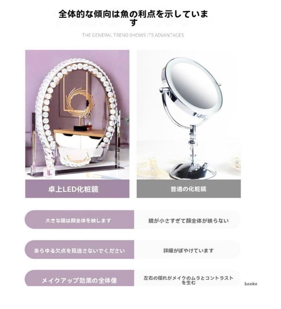 Ncolor 女優ミラー ハリウッドミラー ライト付き