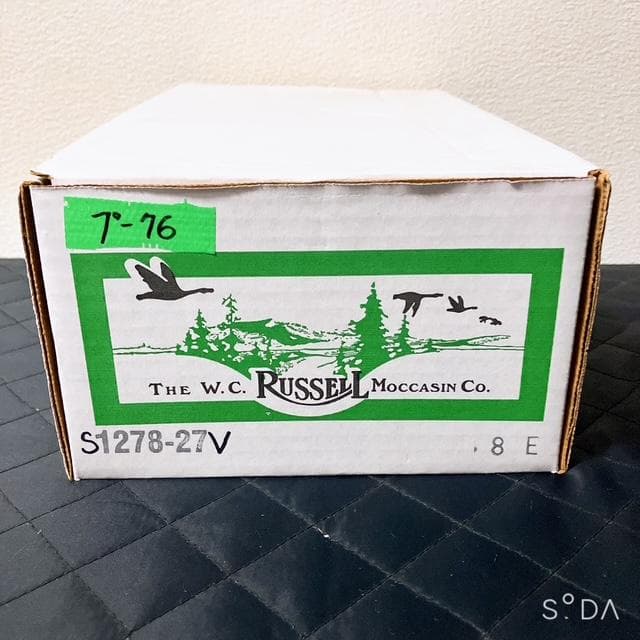 【未使用】ラッセルモカシン ブーツ S1278-27V（プー76）