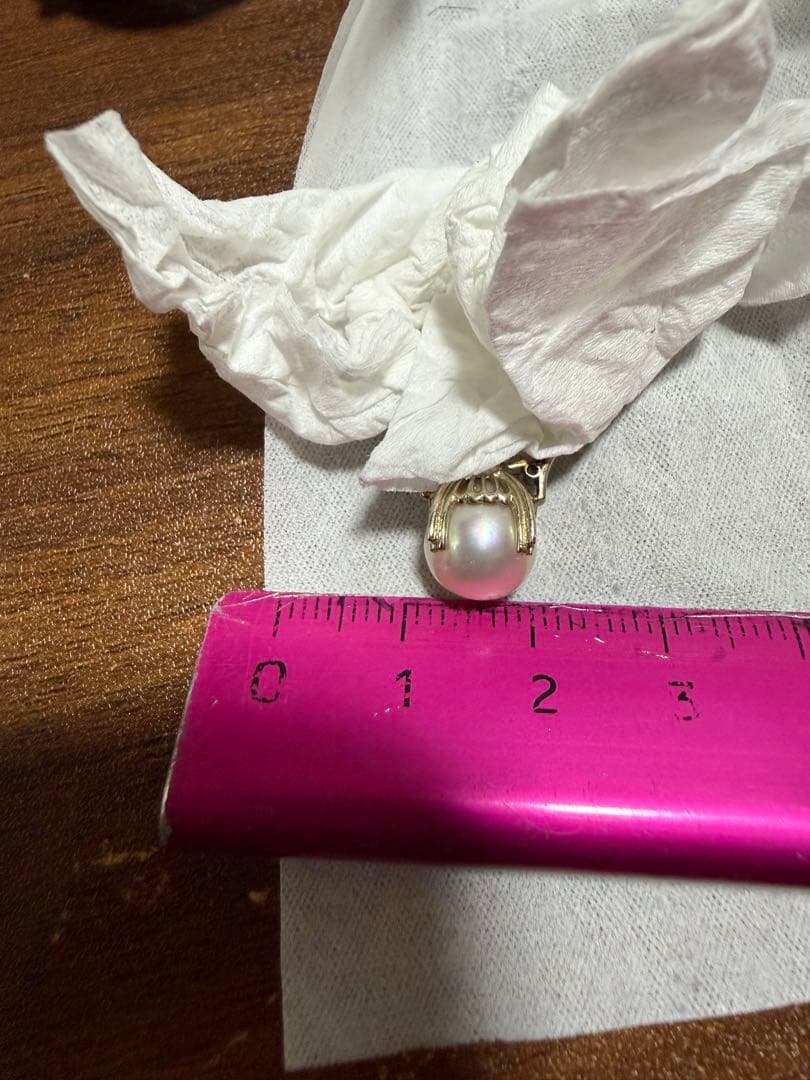 K14WGパールリング総重量2.85g