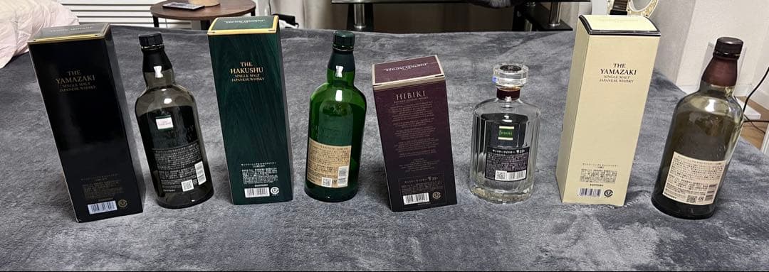 山崎18年、響21年、白州18年、山崎、空セット