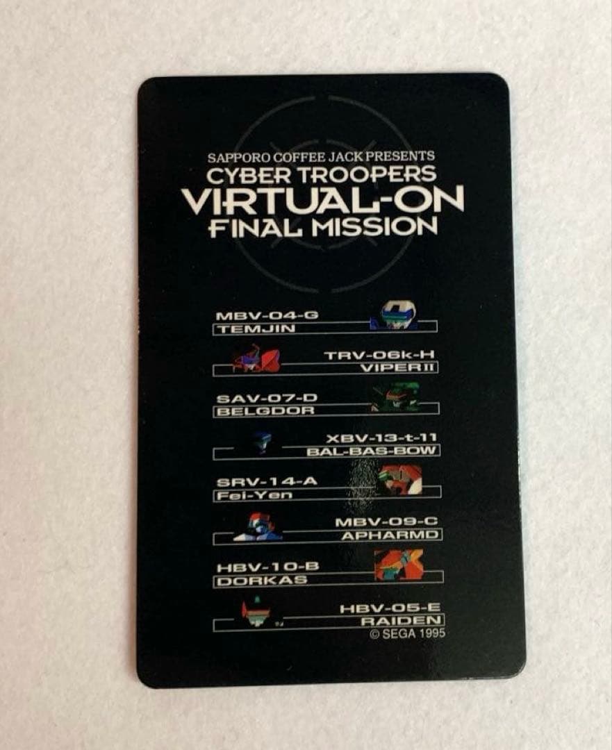 【希少品】SEGA 電脳戦機バーチャロン　 非売品ポストカード等　全6点