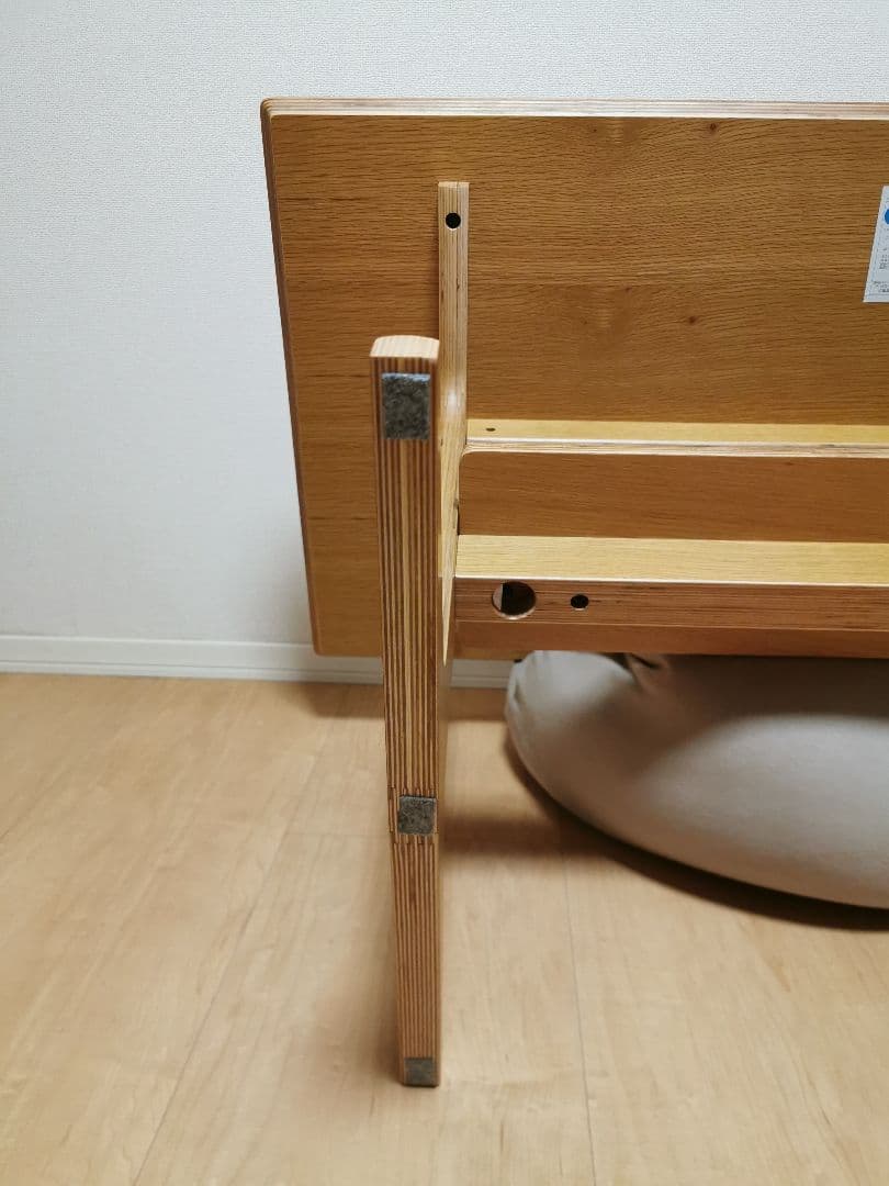 無印良品(MUJI)　リビングでもダイニングでもつかえるテーブル・２・オーク材