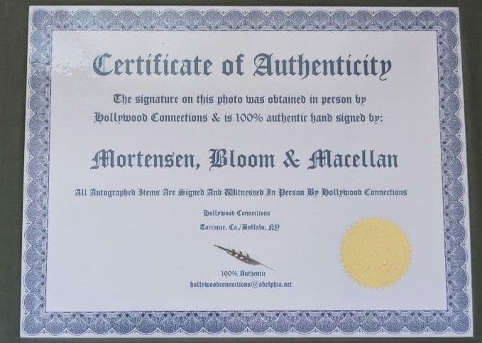 【ロード・オブ・ザ・リング】２つの塔 ３人のオートグラフ 直筆サイン