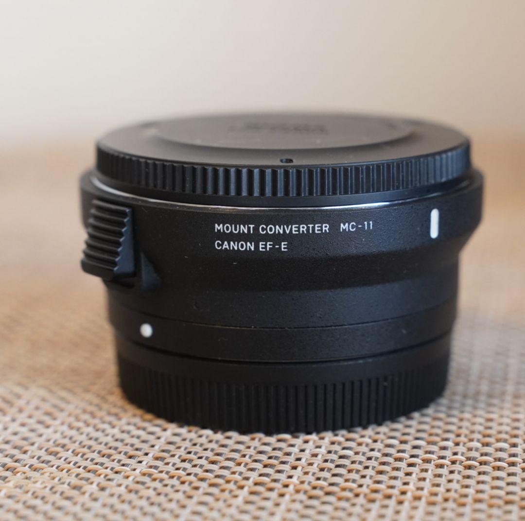Canon レンズ50mmF1.8STM + Sigma MC-11