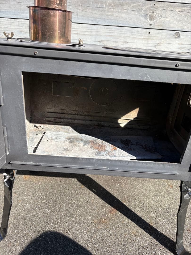 ※専用品　ロマンチカル薪ストーブ　脚長さん付き　収納ケース付き　新保製作所