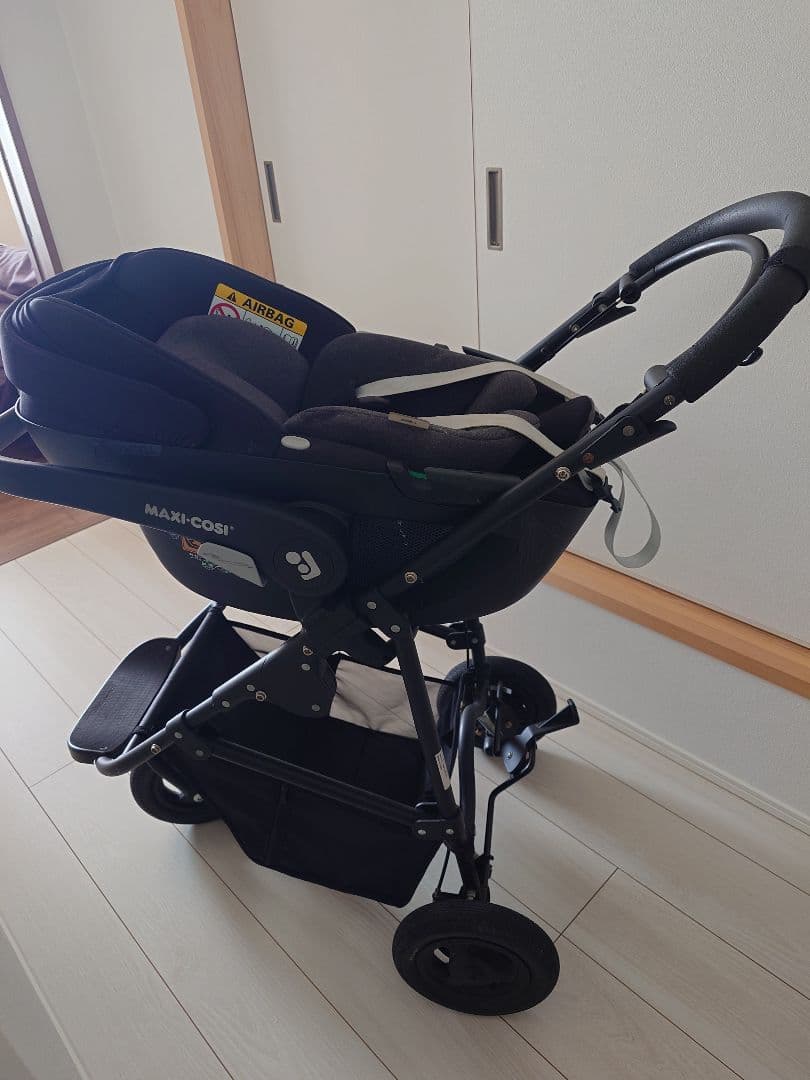 マキシコシPebble360+FamilyFix 360ISOFIX+ベビーカー