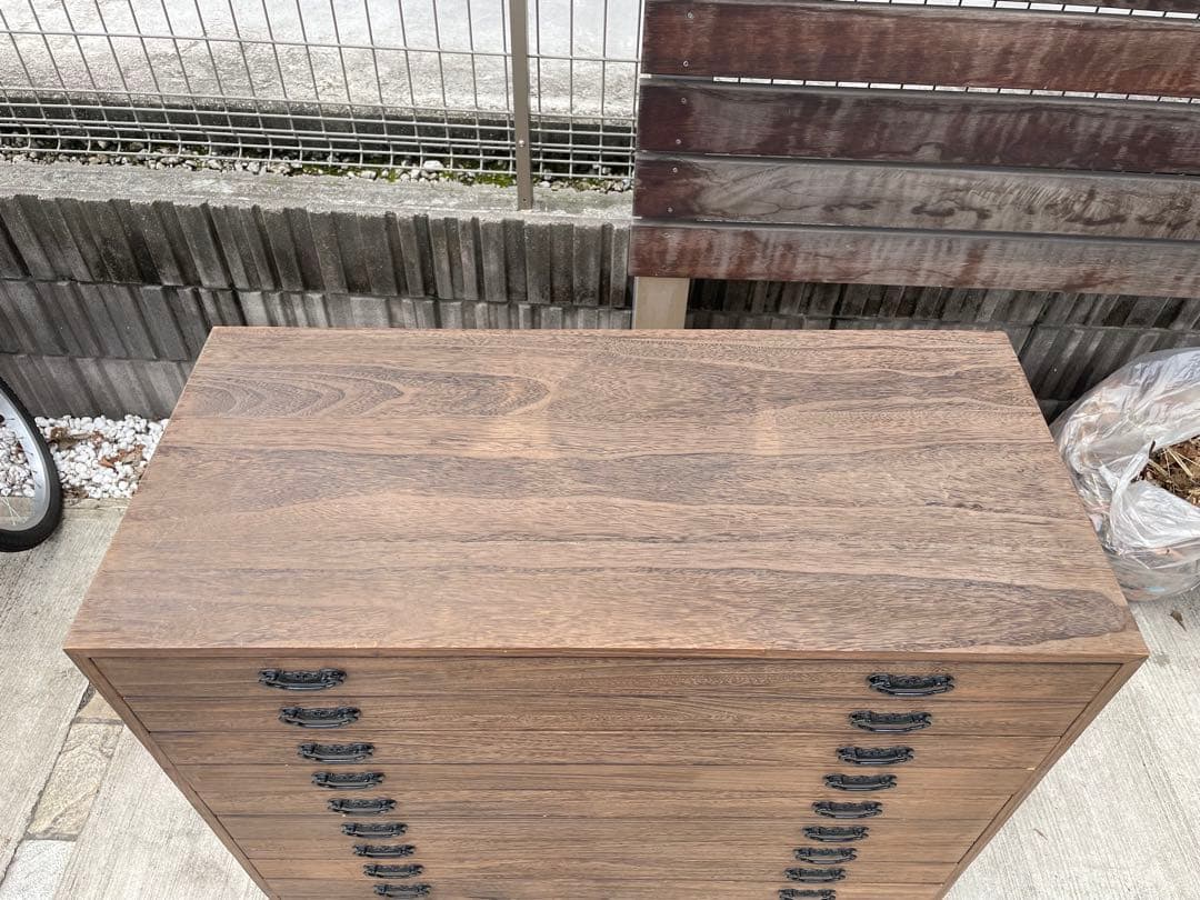 ①桐箪笥 タンス 10段