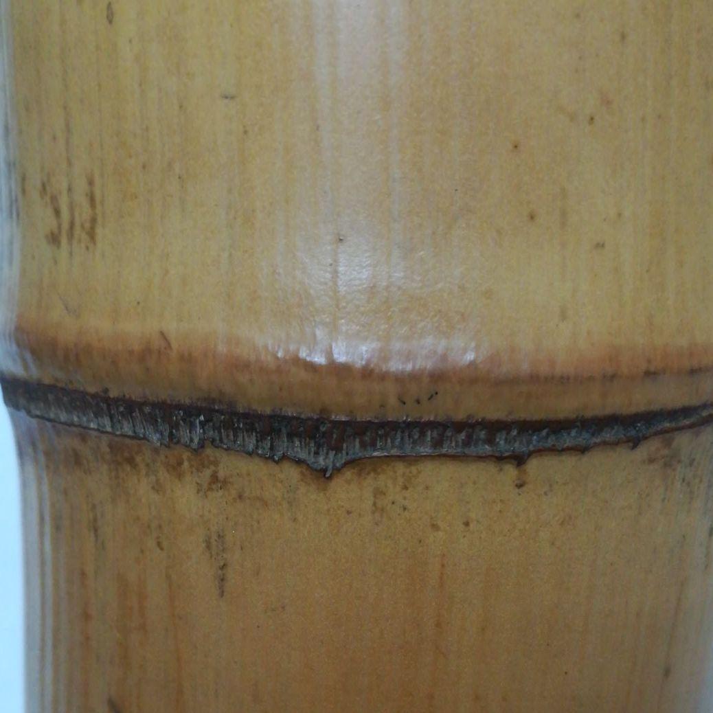 在銘あり　竹の花活け　花入　竹筒花入　茶道具　共箱