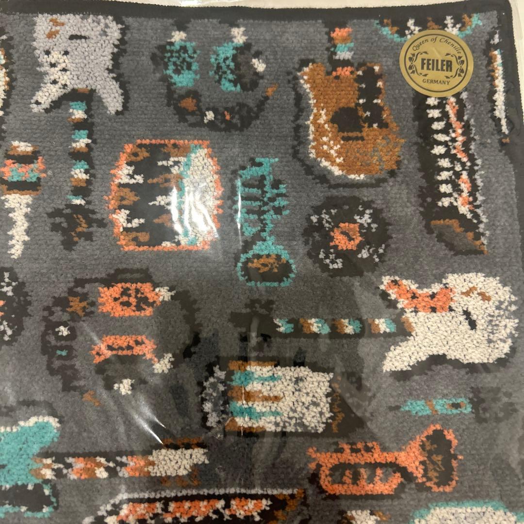 楽器デザイン タオルハンカチ 2枚セット