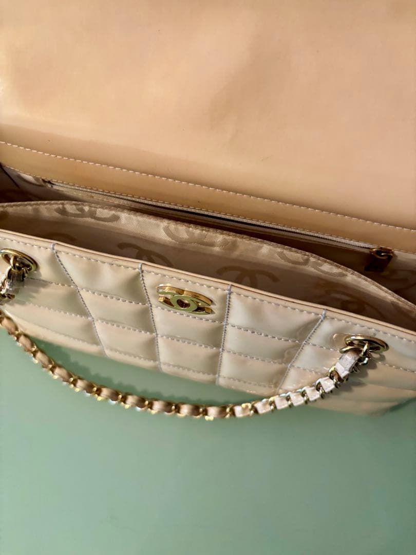 し*い様 CHANEL✨ベージュ キルティング ショルダーバッグ✨美品✨お値下げ