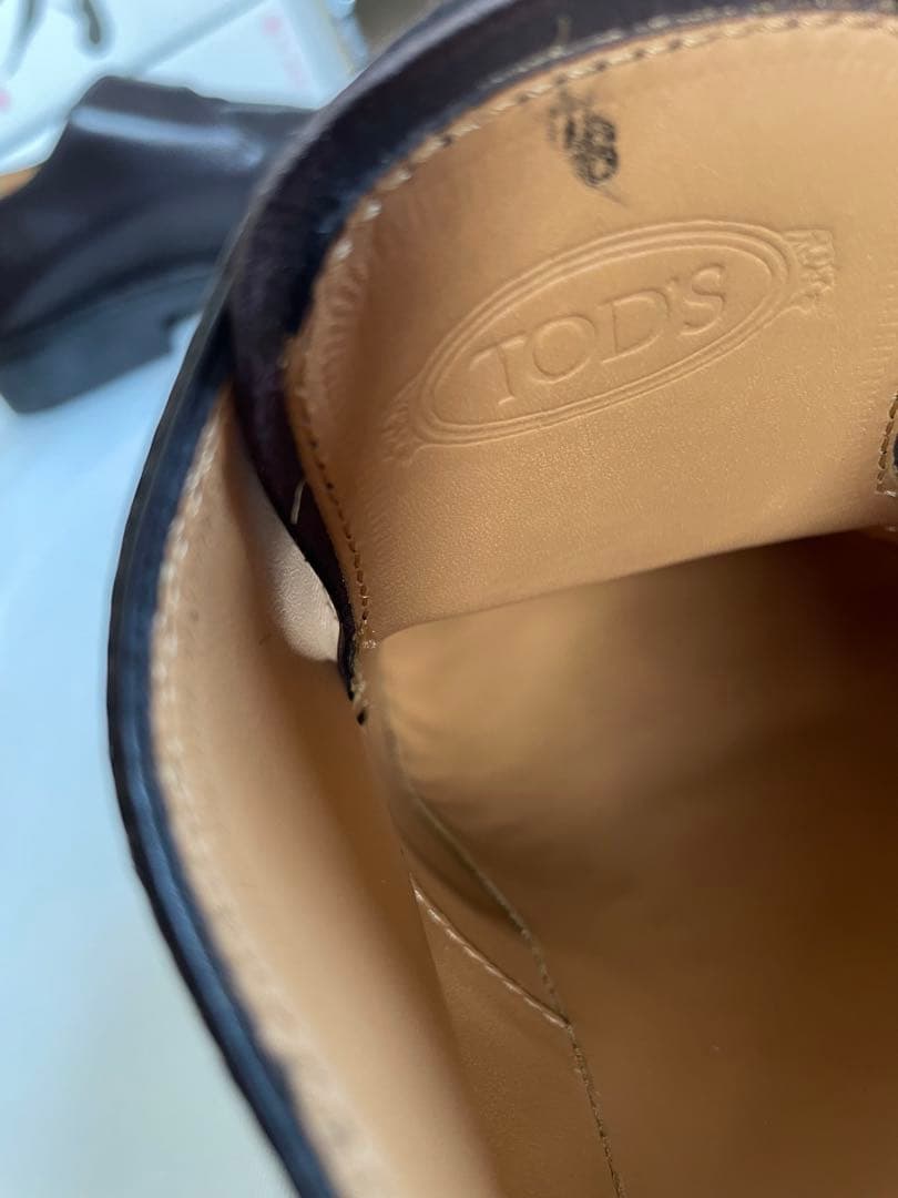 【新品】１５万 試着のみTod’s トッズ　モンクストラップ　ダークブラウン　８