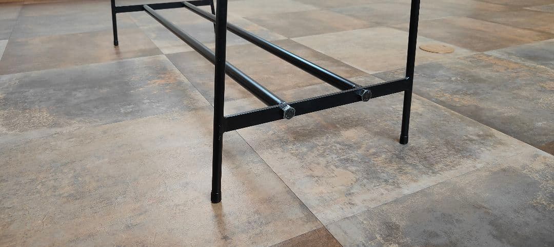 アイアン ハンガーラック 下段２本 店舗什器 スチール 展示 棚 収納 棚