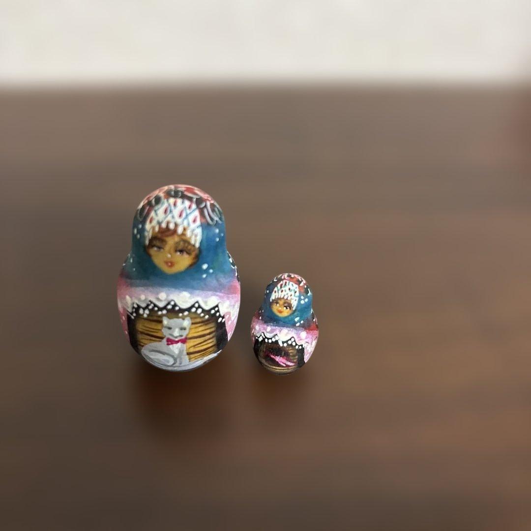 手描きマトリョーシカ 7個セット