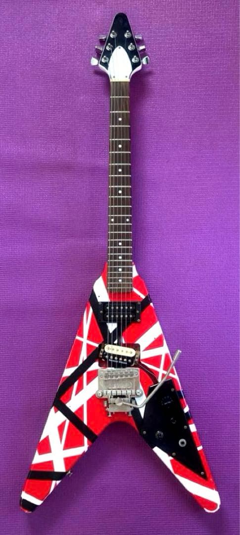 EVH 5150風　フライングV オリジナルペイント　ノーブランド