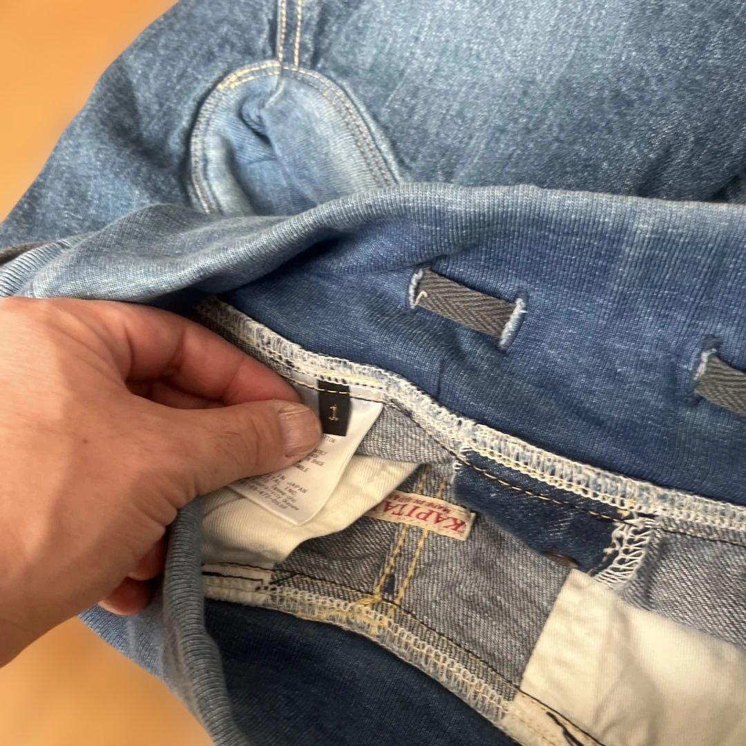 【未使用】Kapital　インディゴデニム　サルエルヌーベルパンツ③