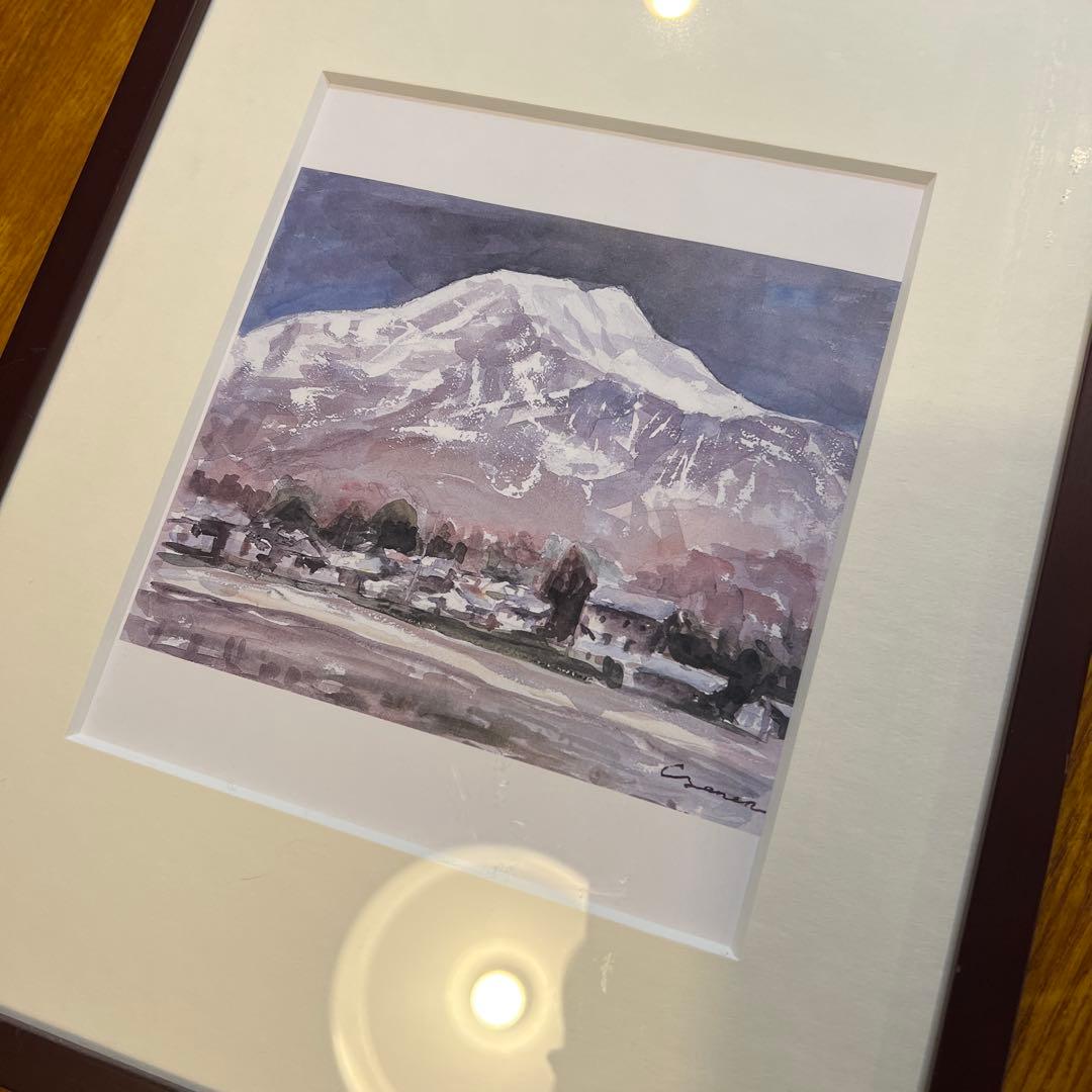 アクメファニチャー　絵画　山　風景　オシャレ