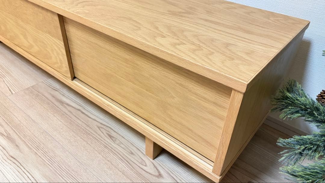 【廃盤品】無印良品 オーク材 テレビボード 150cm ZR24067