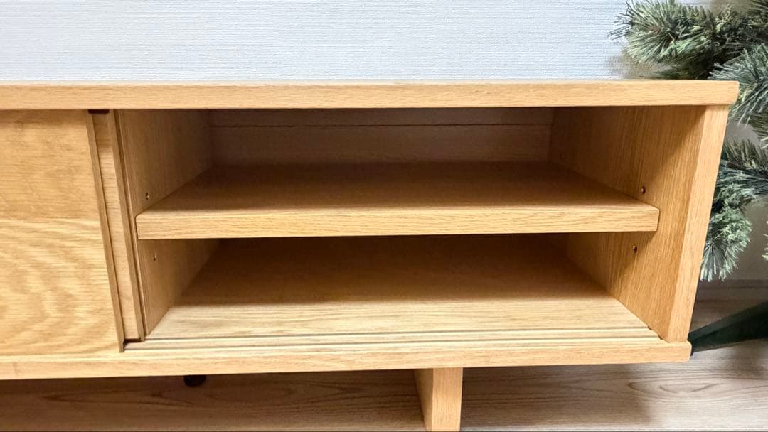 【廃盤品】無印良品 オーク材 テレビボード 150cm ZR24067