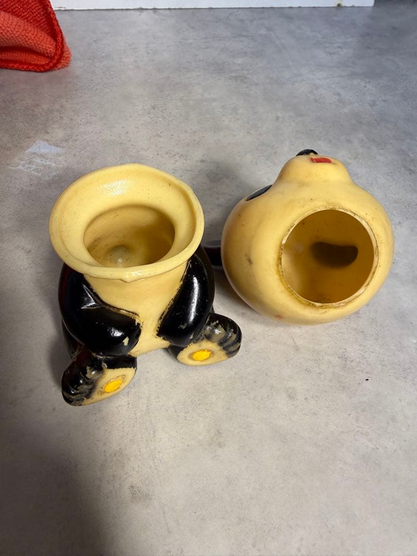 昭和レトロ パトラ パンダ 貯金箱 ソフビ 笛鳴り 当時物　昭和30年代