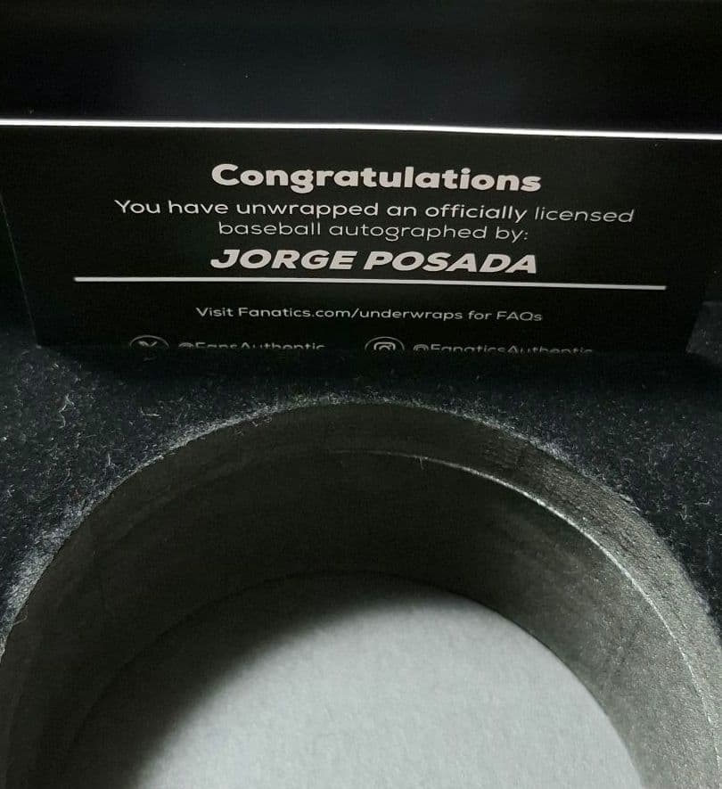 ぷ*ぁ様 ニューヨーク・ヤンキース 　ホルヘ・ポサダ 直筆サインボール