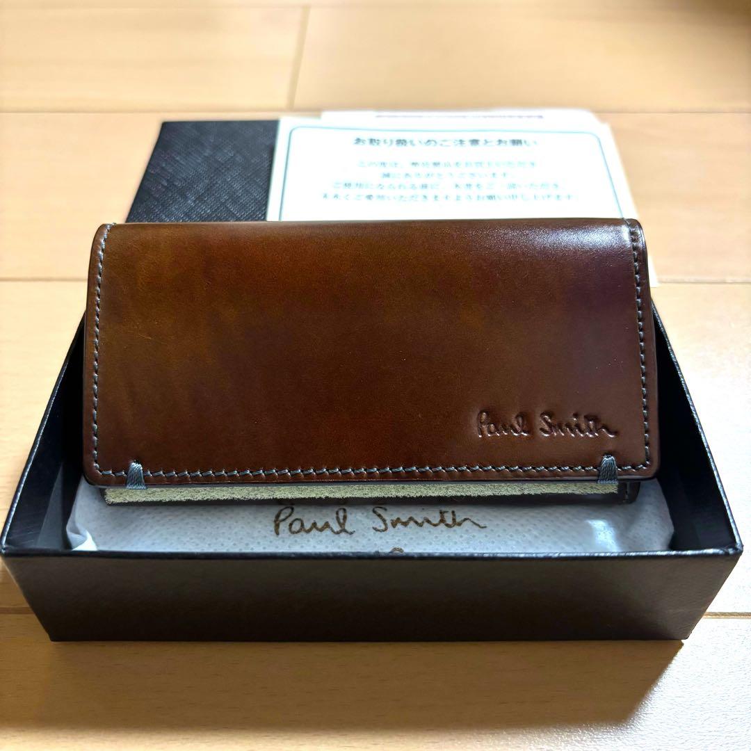 Paul Smith 新品未使用品　コードバン　キーケース　ブラウンカラー　黒