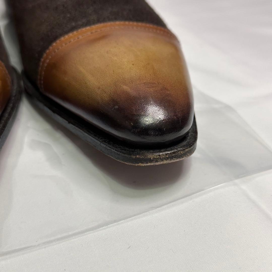 メッカリエロ☆レザーシューズ☆メンズ☆パティーヌレザー☆ブラウン☆188