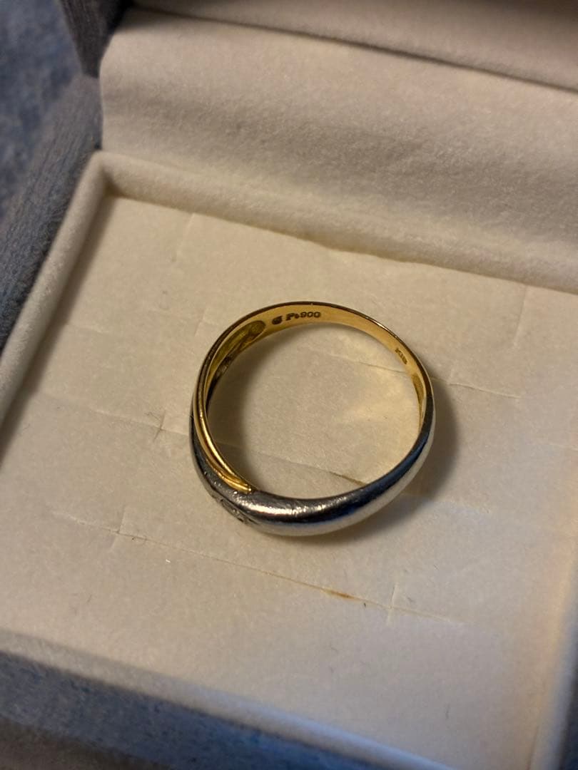 K18 プラチナ ダイヤモンドリング 7号