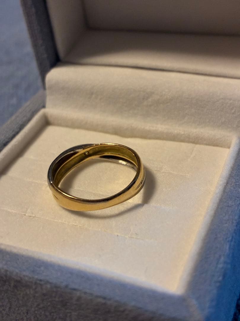 K18 プラチナ ダイヤモンドリング 7号