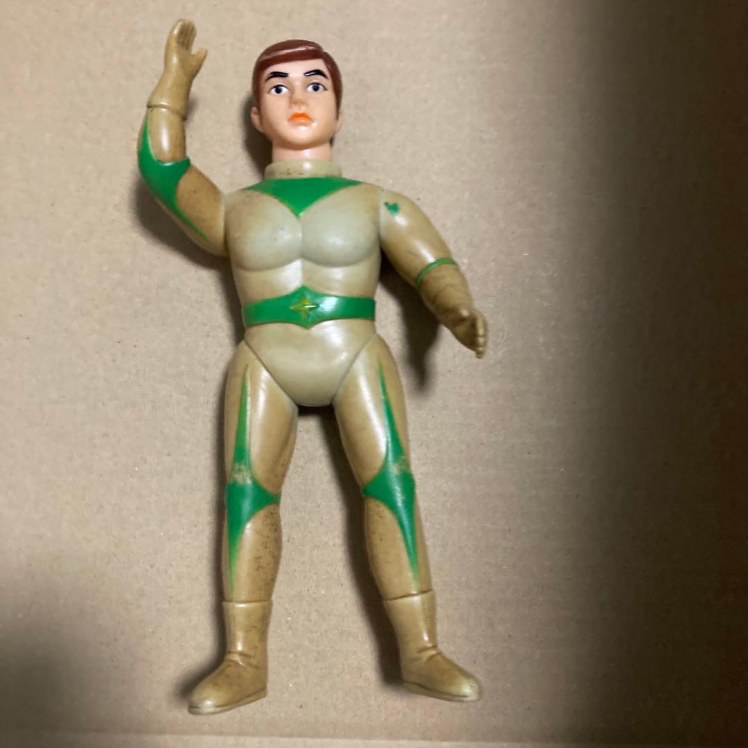 当時物 ミラーマン 面取れ ソフビ 人形 ブルマァク 円谷プロ