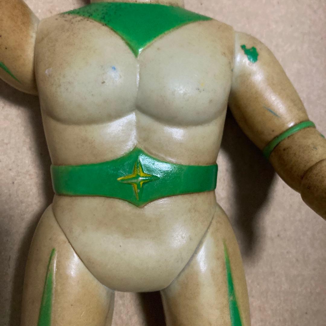 当時物 ミラーマン 面取れ ソフビ 人形 ブルマァク 円谷プロ