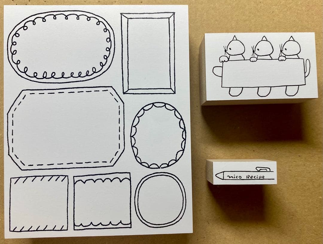 ニコレシピ　スタンプ3点 ¹⁷