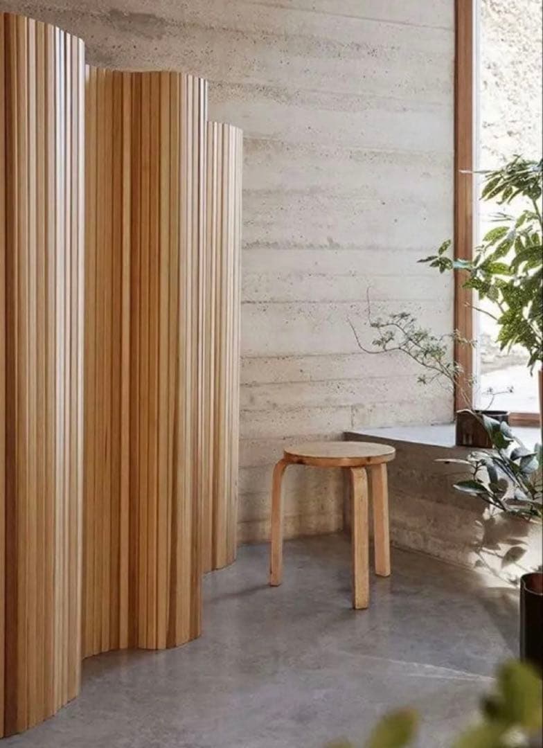 1/5まで Artek風ウッドパーテーション 180×250cm aalto