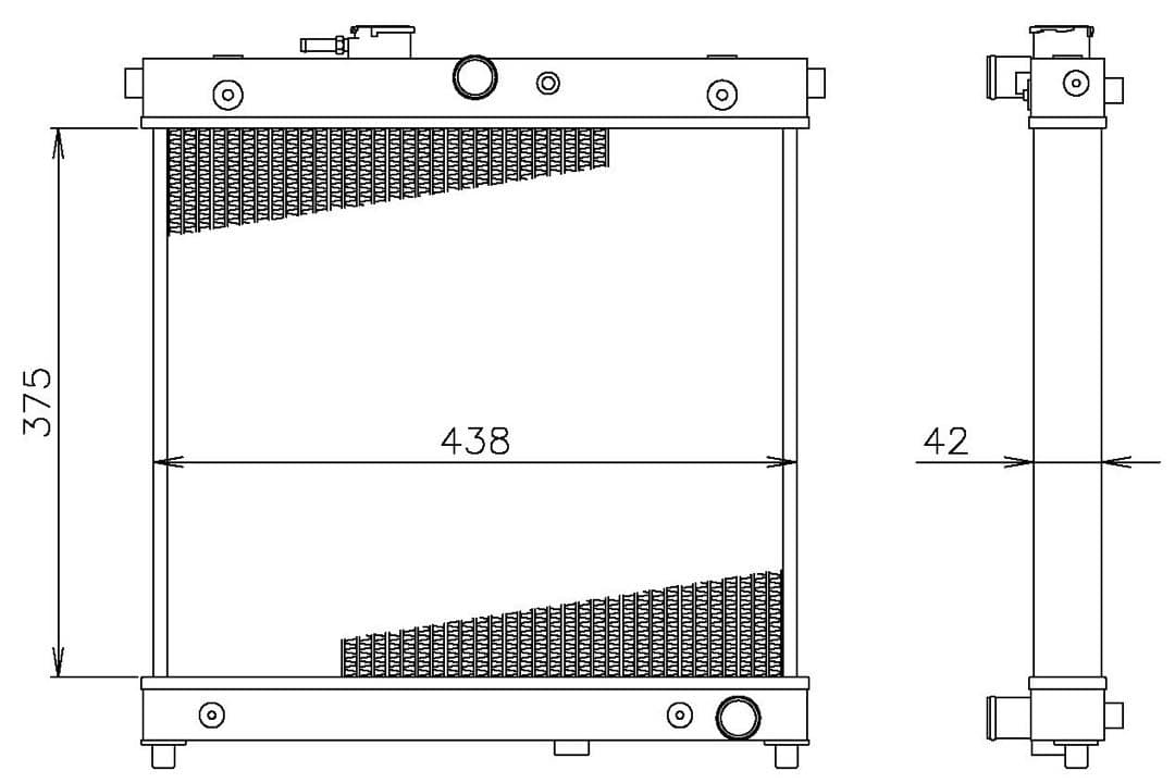 ジムニー jb64w jb74w MT車用　グレッティ　アルミラジエター