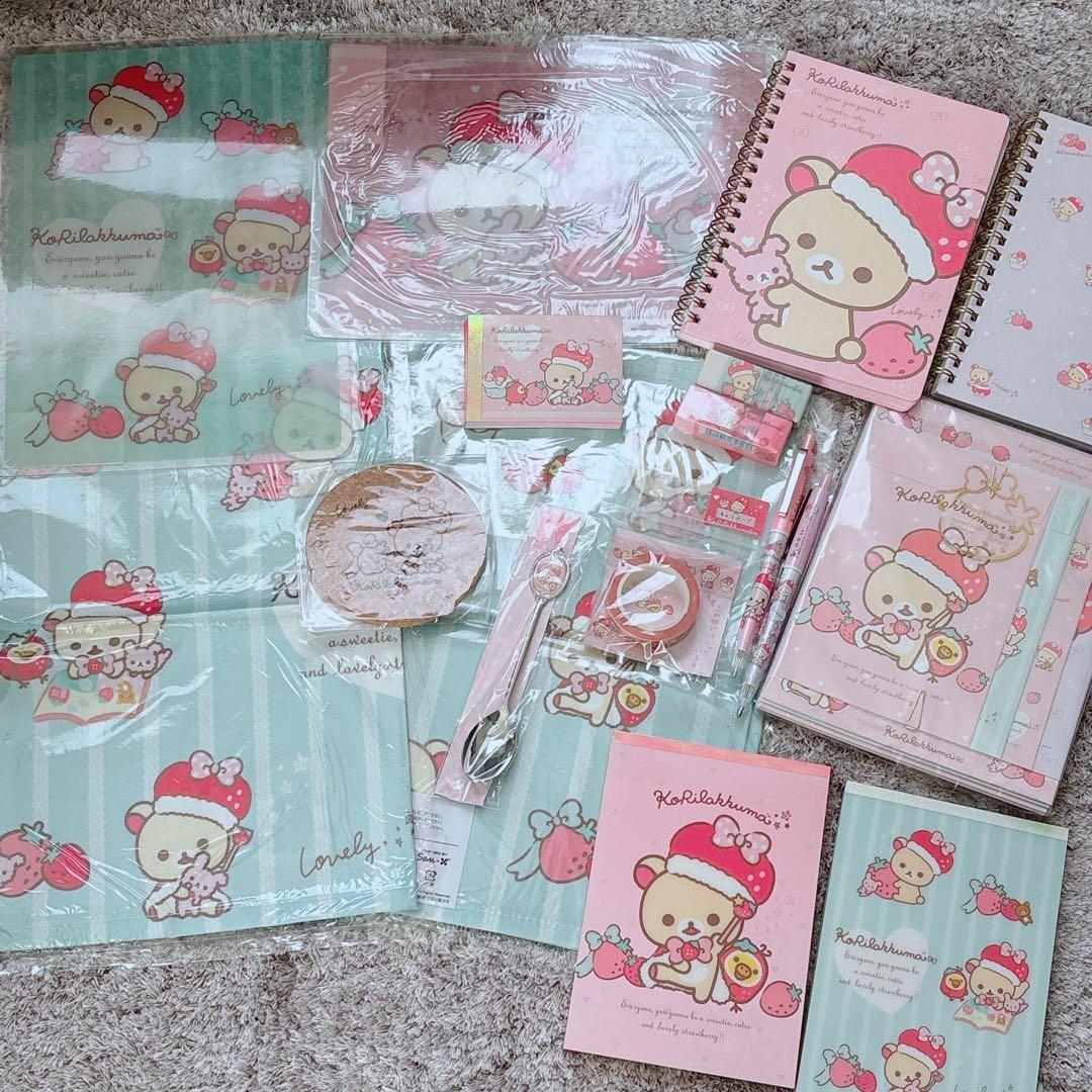 値下げ！入手困難！コリラックマ　いちごになぁれ　メモ帳他　リラックマまとめ売り