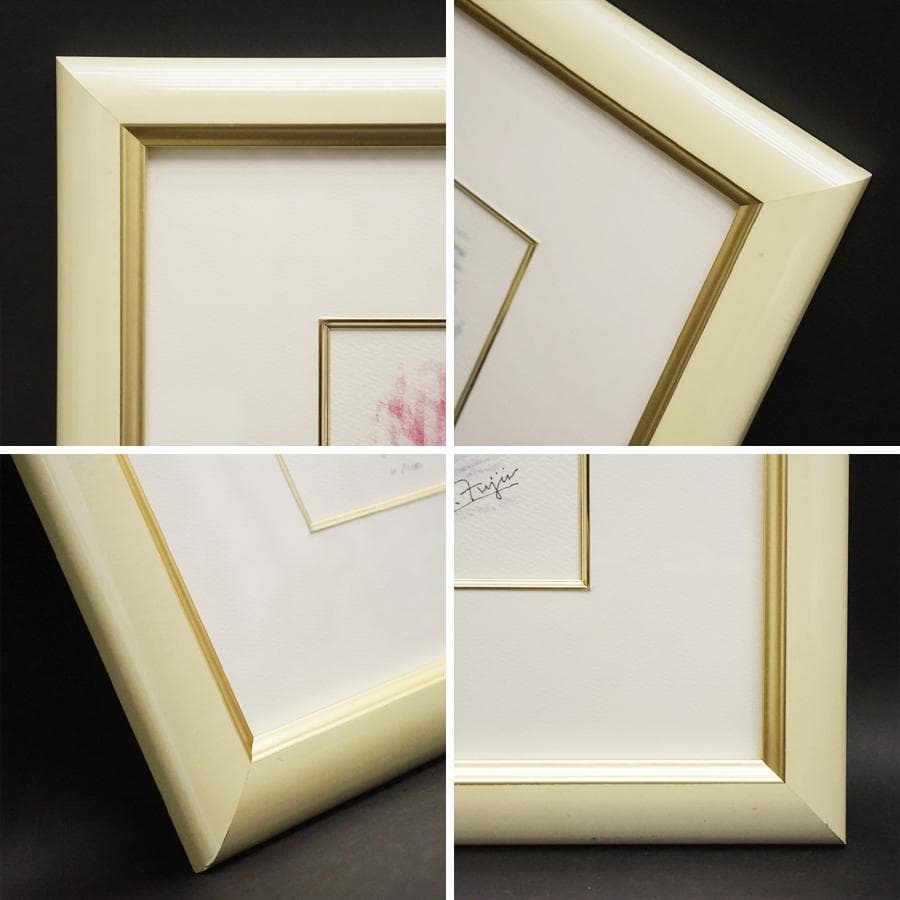 小林幸子 肖像画 M.Fujii 11/100 リトグラフ 額装 美術品No.1