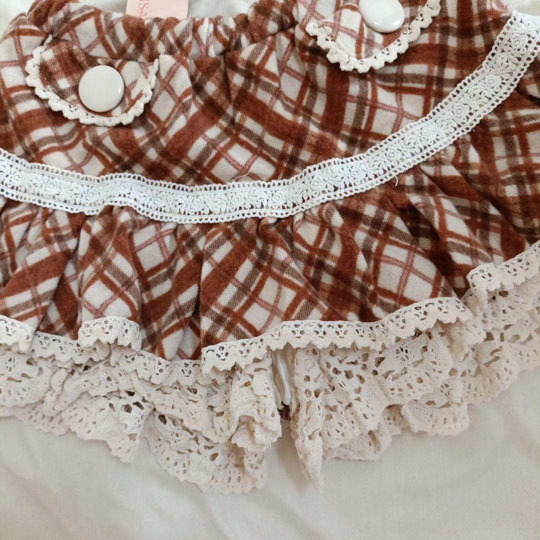 【タグ付き】LIZ LISA　00S希少　起毛チェックコットンレース　スカパン