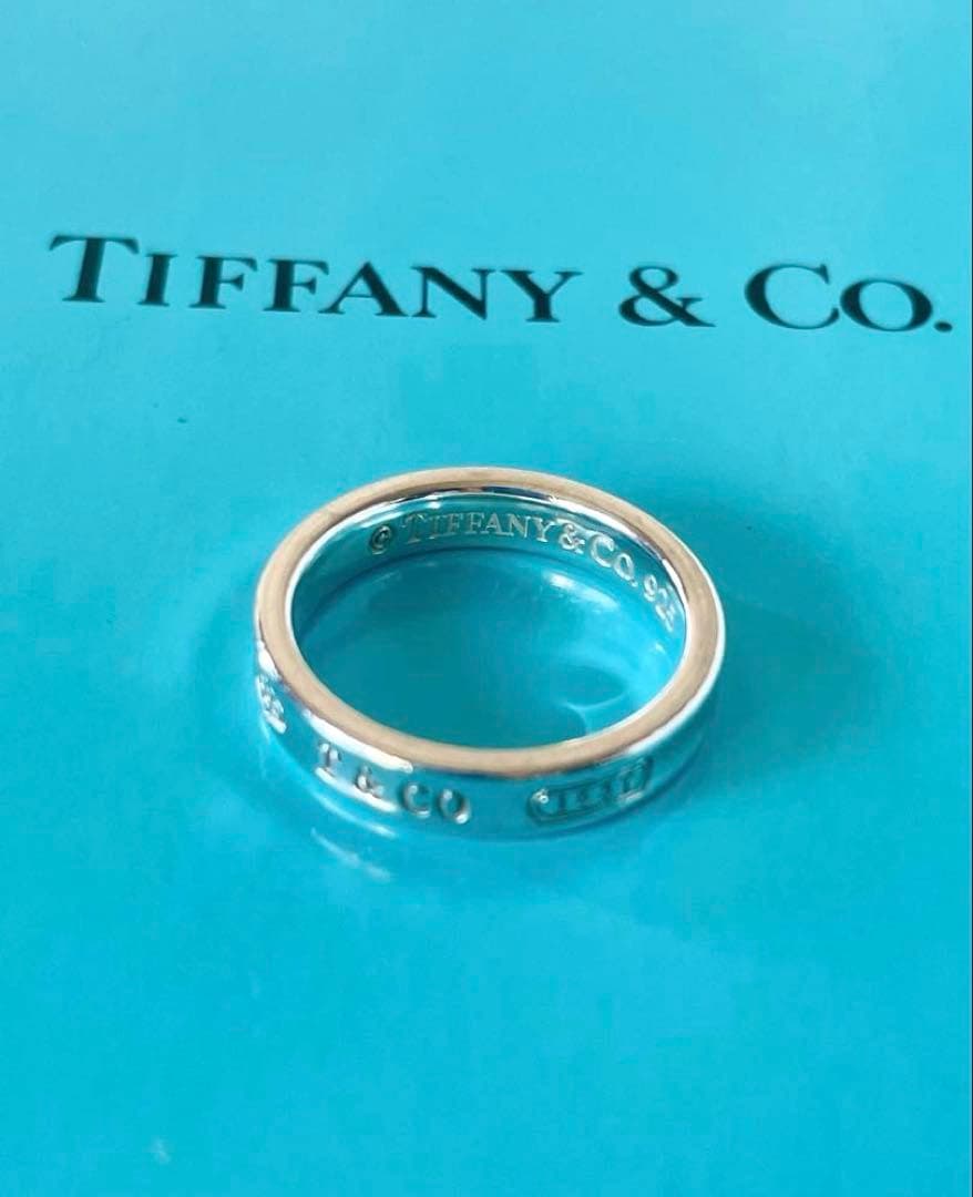 美品☆ティファニー1837ナローリング　シルバー925 12号-13号