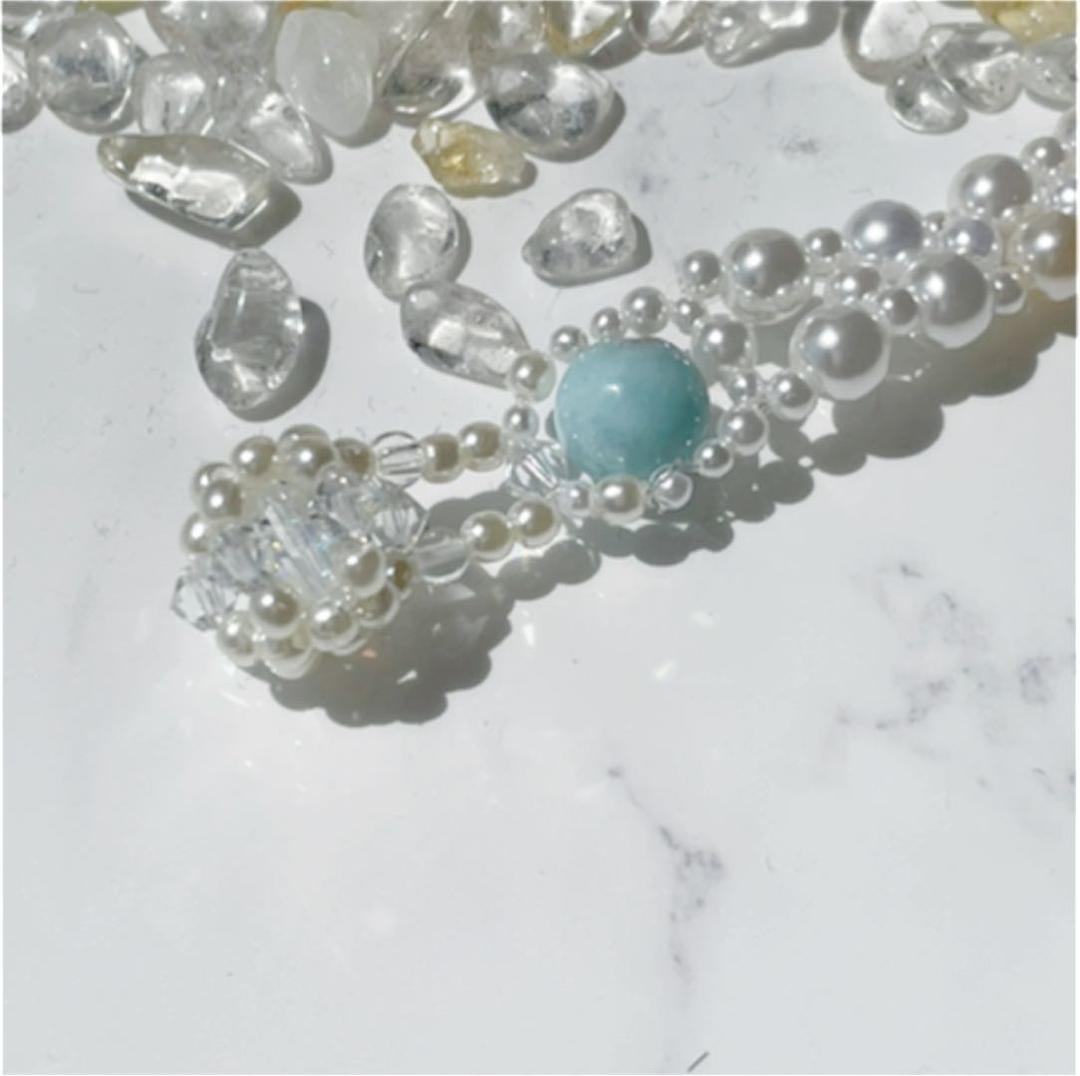 ペット用ビーズネックレス極小！　MGH-015