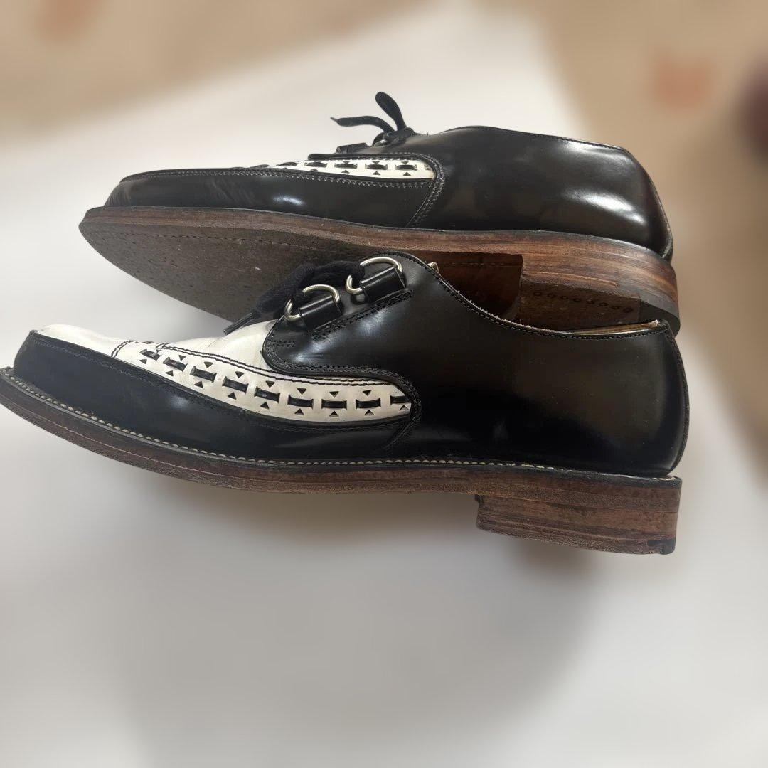 白黒ロカビリーシューズ