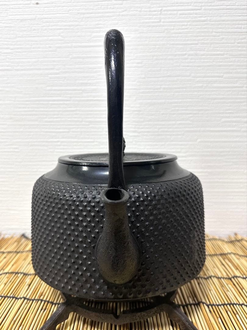 未使用品　成龍堂鋳造所 伝統工芸士 及川　齋（齋峰)造　万代屋アラレ　3升