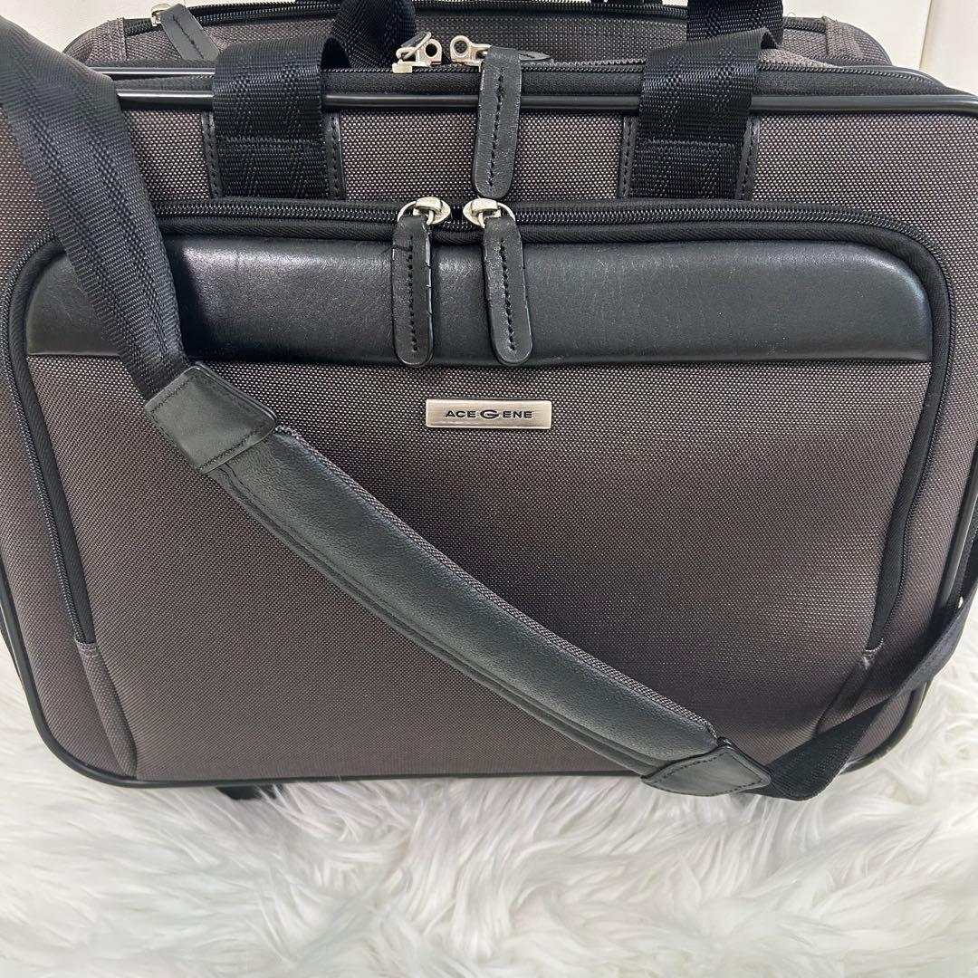 極美品 ACE GENE エース キャリービジネスバッグ 3way 機内持ち込み