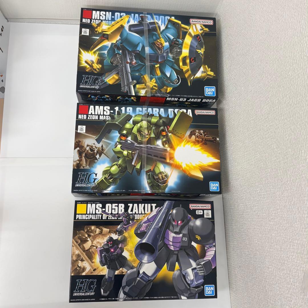 HGガンプラ まとめ売り ヤクト・ドーガ ザクⅠ ヅダ ギラ・ドーガ 他