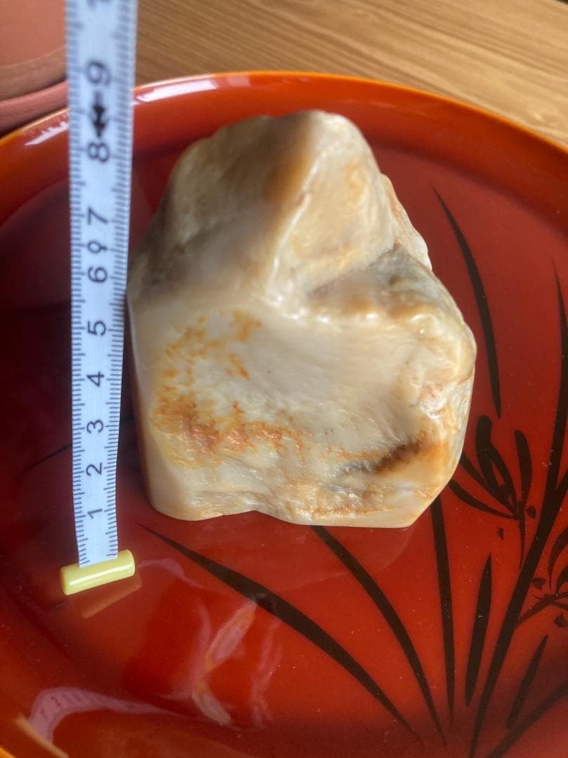 印材石　中国浙江昌化産　　山形田黄石