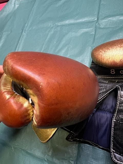 ウイニング ボクシンググローブ 8オンス ゴールド Winning