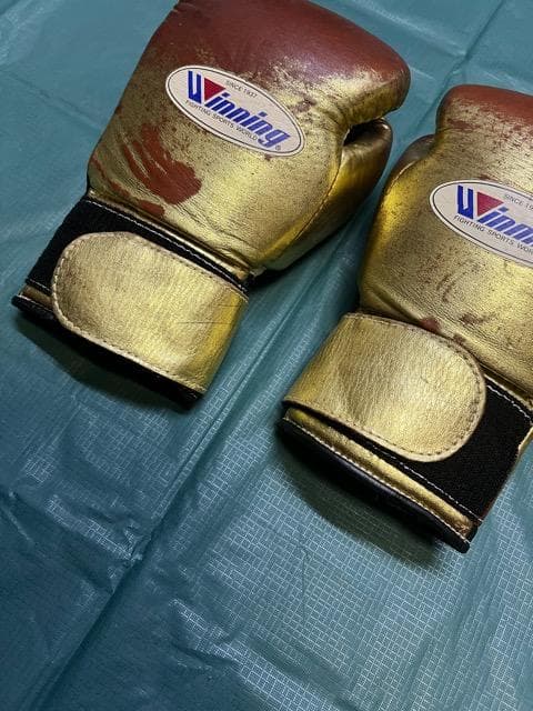 ウイニング ボクシンググローブ 8オンス ゴールド Winning
