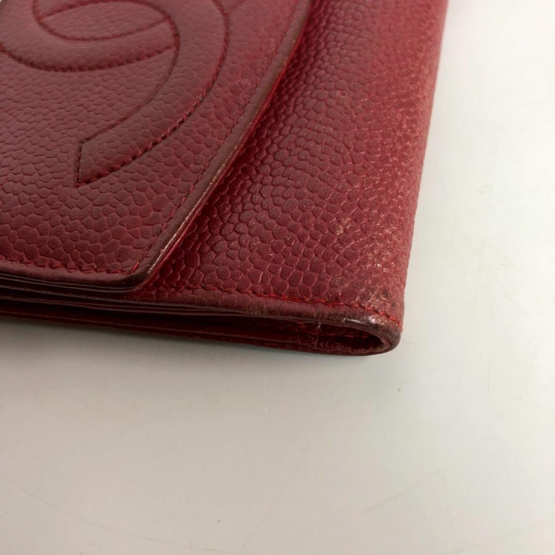CHANEL シャネル ココマーク 財布 レッド レディース ブランド