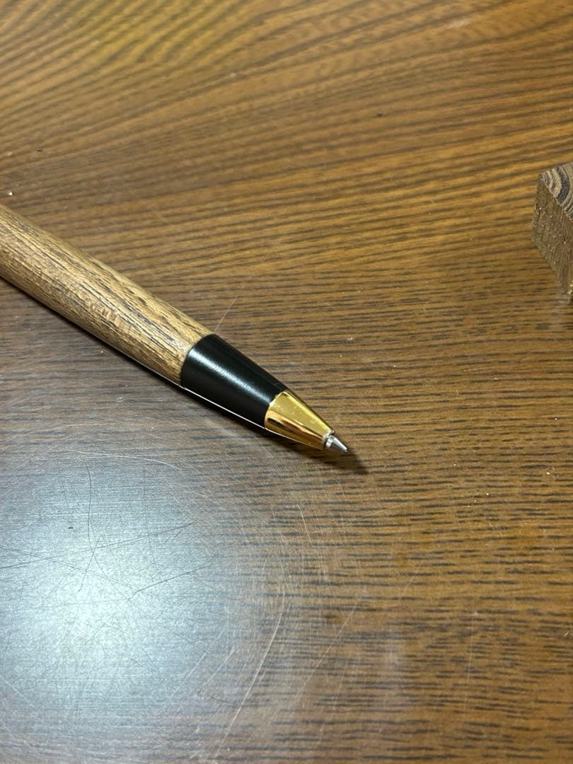 野原工芸　槐　シャーペン　旧型　ゴールド