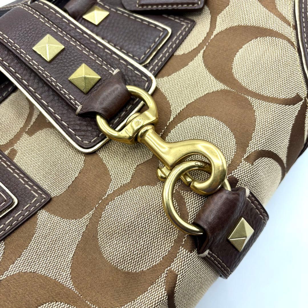 バッグ 00s Coach signature sholder bag Studs